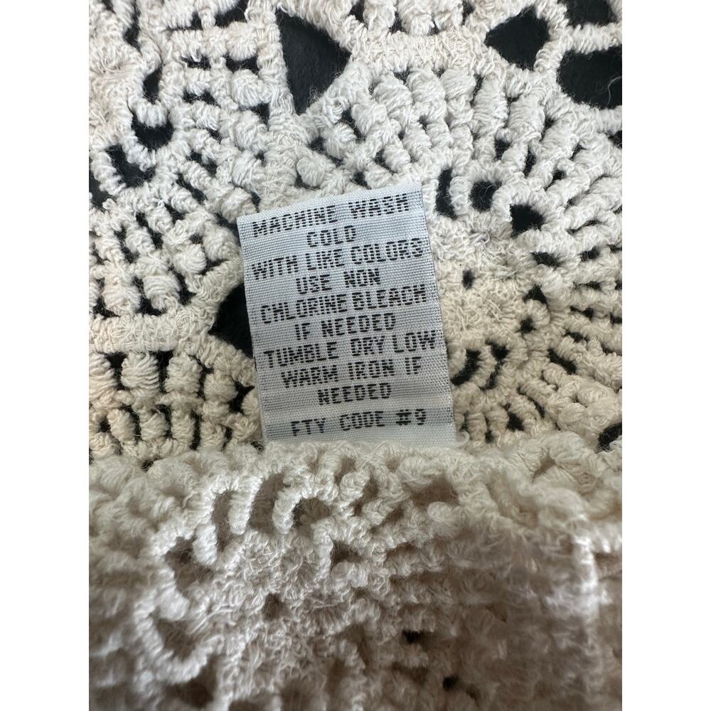 Rebellion Cream Crochet Vest Small - Picture 8 of 8